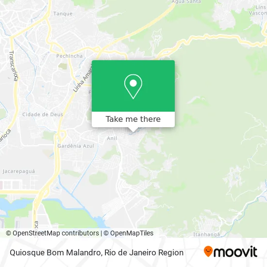 Quiosque Bom Malandro map