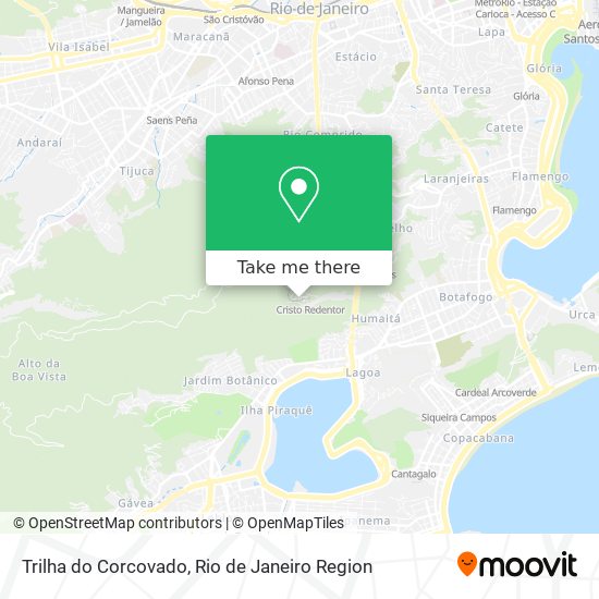 Trilha do Corcovado map