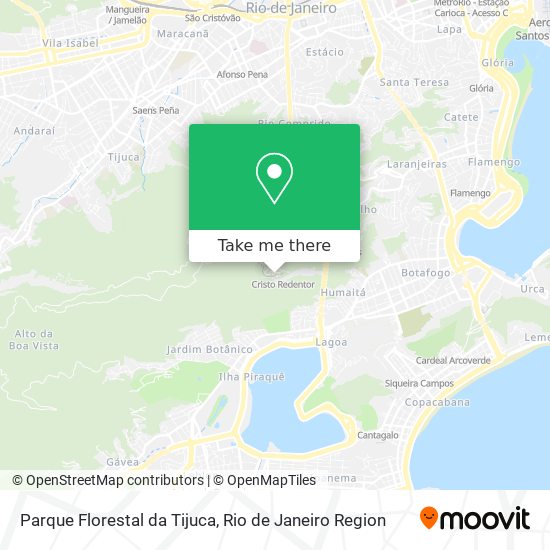 Parque Florestal da Tijuca map