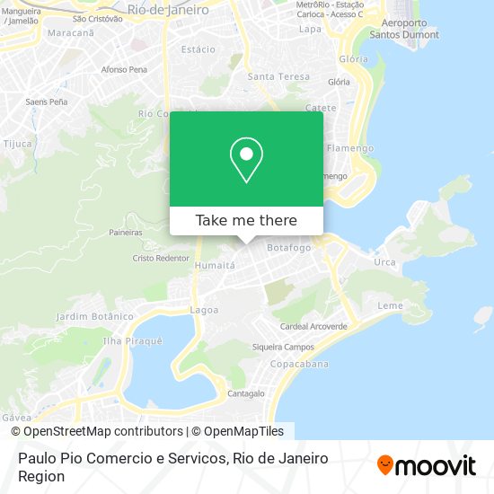 Mapa Paulo Pio Comercio e Servicos