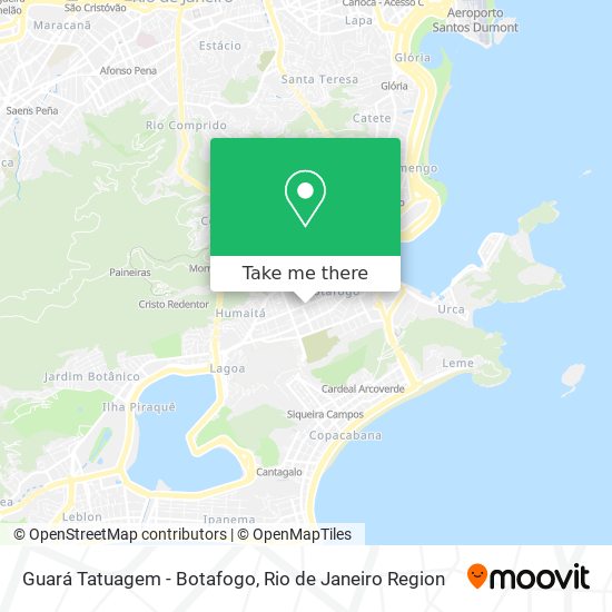 Guará Tatuagem - Botafogo map