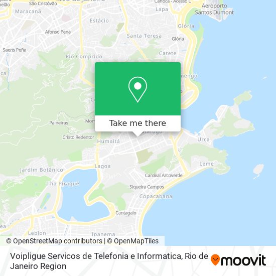 Mapa Voipligue Servicos de Telefonia e Informatica