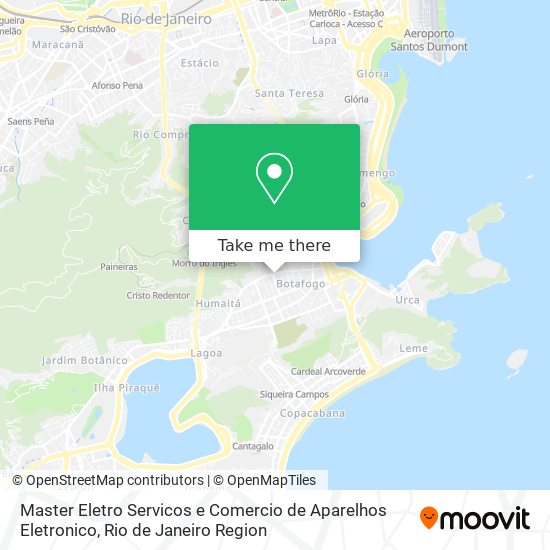 Master Eletro Servicos e Comercio de Aparelhos Eletronico map