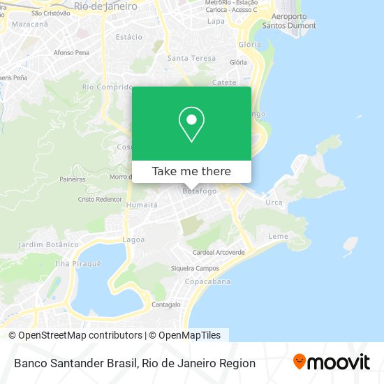 Mapa Banco Santander Brasil