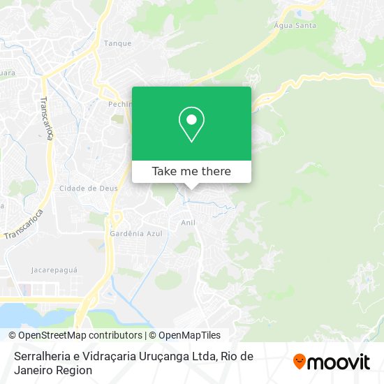 Serralheria e Vidraçaria Uruçanga Ltda map