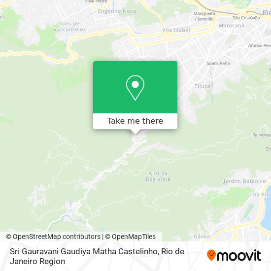 Mapa Sri Gauravani Gaudiya Matha Castelinho