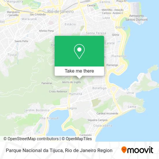 Parque Nacional da Tijuca map