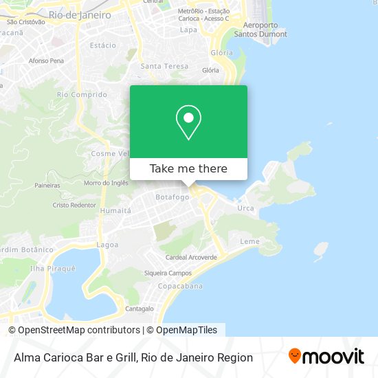 Mapa Alma Carioca Bar e Grill
