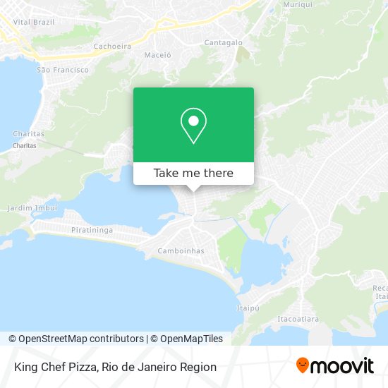 King Chef Pizza map