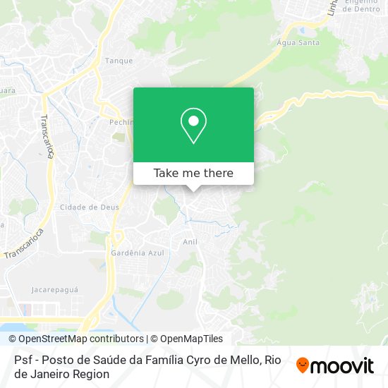 Psf - Posto de Saúde da Família Cyro de Mello map