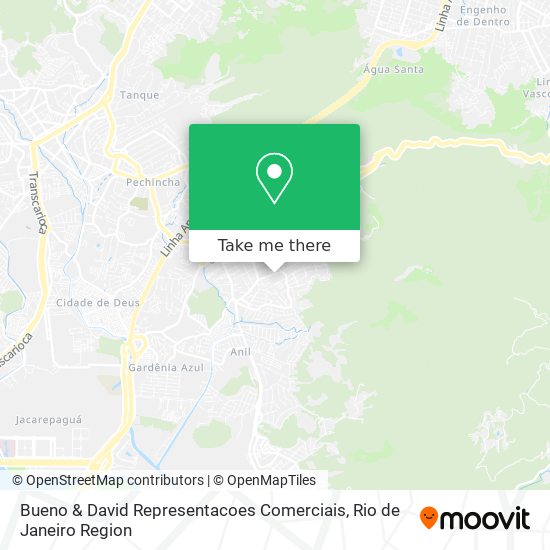 Mapa Bueno & David Representacoes Comerciais