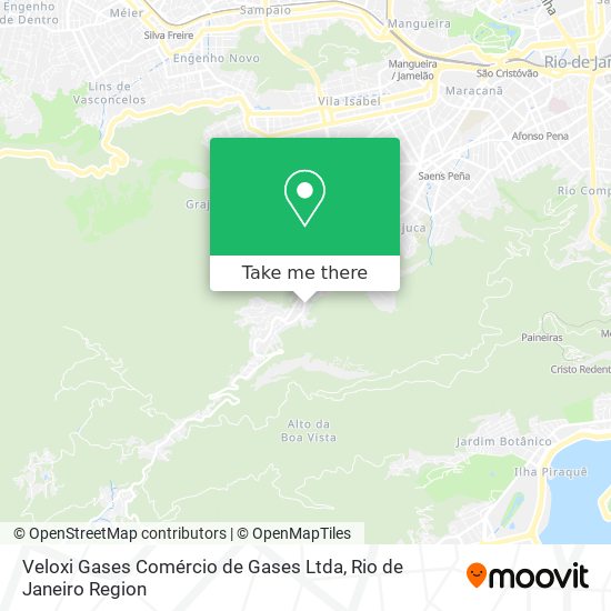 Veloxi Gases Comércio de Gases Ltda map