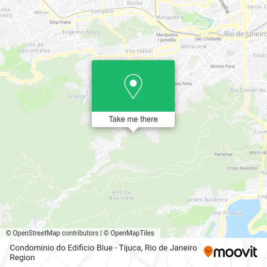 Condominio do Edificio Blue - Tijuca map