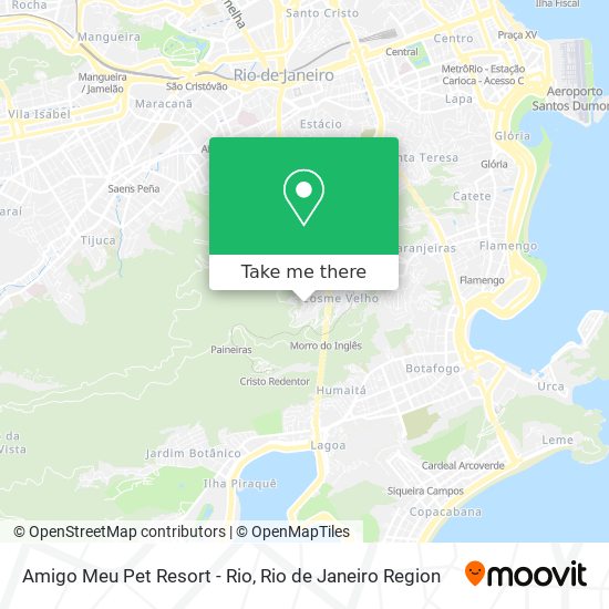 Mapa Amigo Meu Pet Resort - Rio