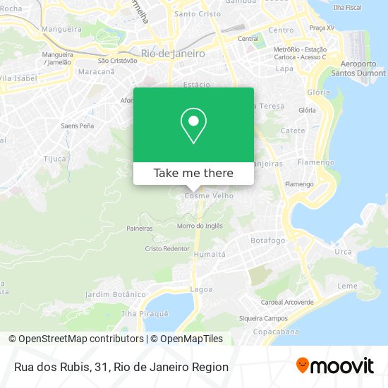 Mapa Rua dos Rubis, 31