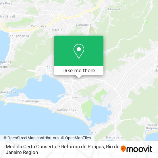 Mapa Medida Certa Conserto e Reforma de Roupas