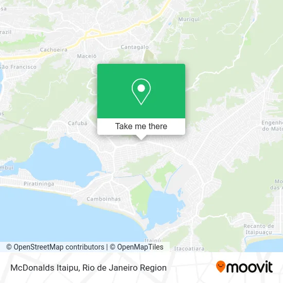 McDonalds Itaipu map