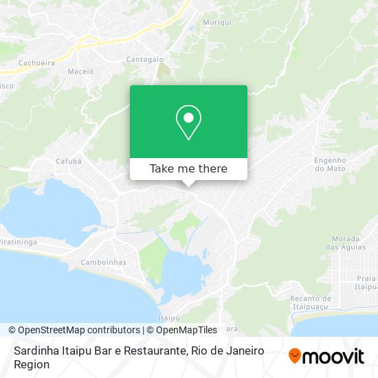 Mapa Sardinha Itaipu Bar e Restaurante