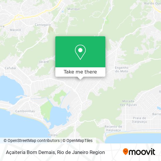 Açaiteria Bom Demais map