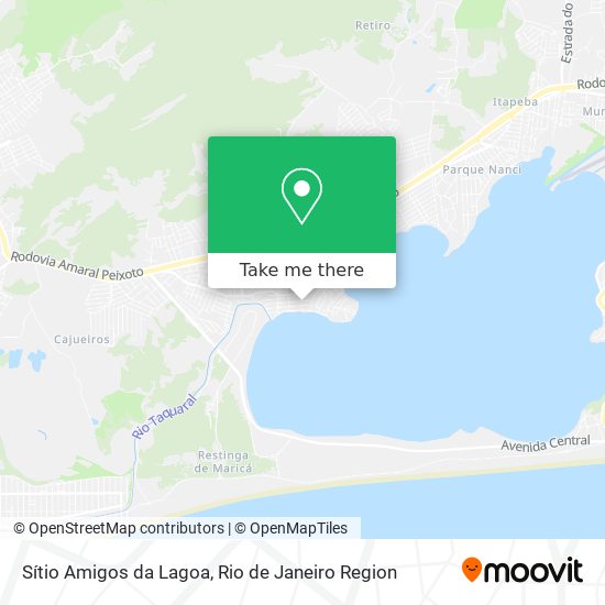 Sítio Amigos da Lagoa map