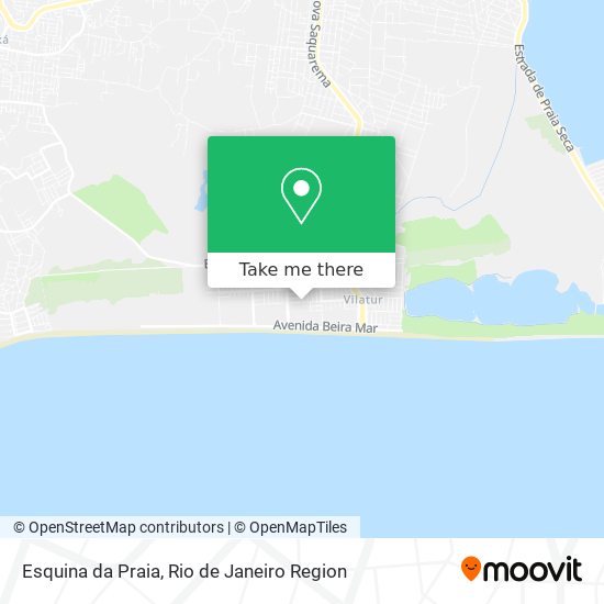 Mapa Esquina da Praia