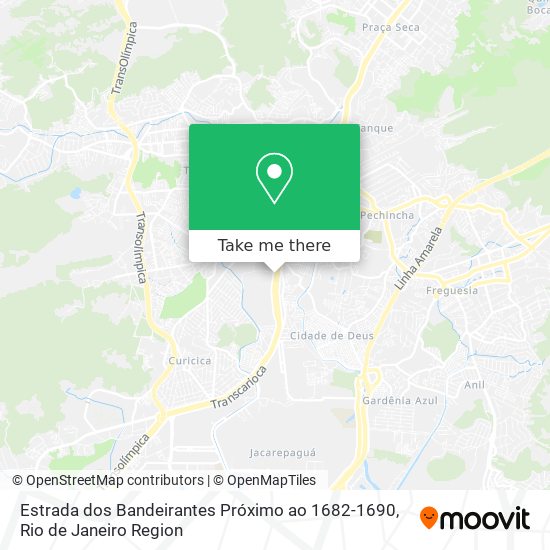 Estrada dos Bandeirantes Próximo ao 1682-1690 map