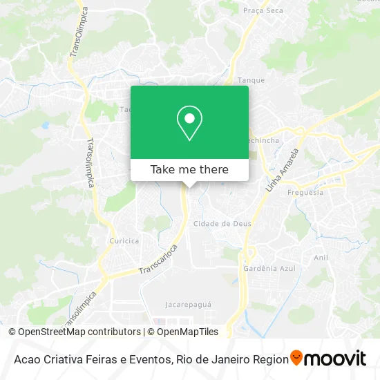 Acao Criativa Feiras e Eventos map