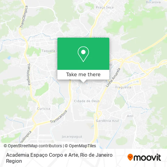 Academia Espaço Corpo e Arte map