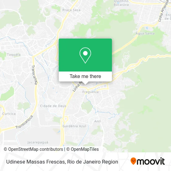 Udinese Massas Frescas map