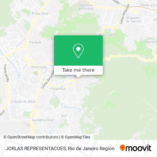 Mapa JORLAS REPRESENTACOES