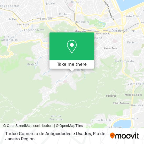 Mapa Triduo Comercio de Antiguidades e Usados