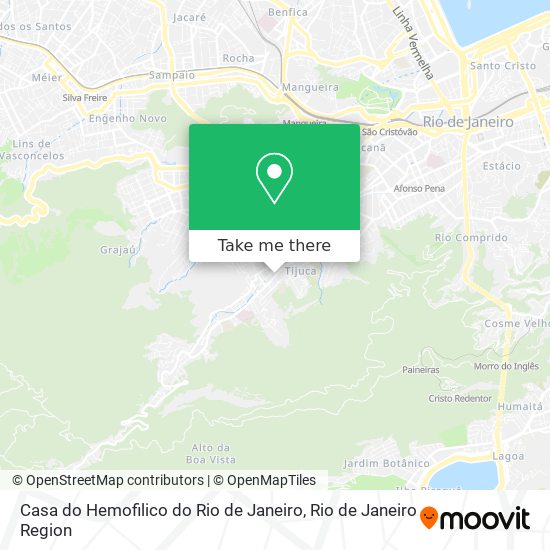 Casa do Hemofilico do Rio de Janeiro map