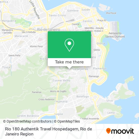 Rio 180 Authentik Travel Hospedagem map