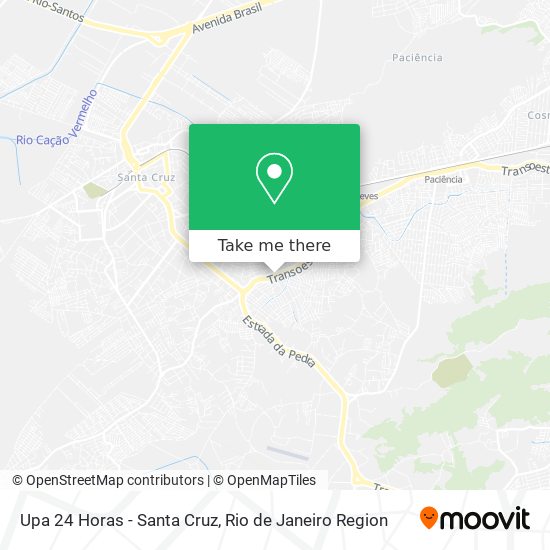 Upa 24 Horas - Santa Cruz map