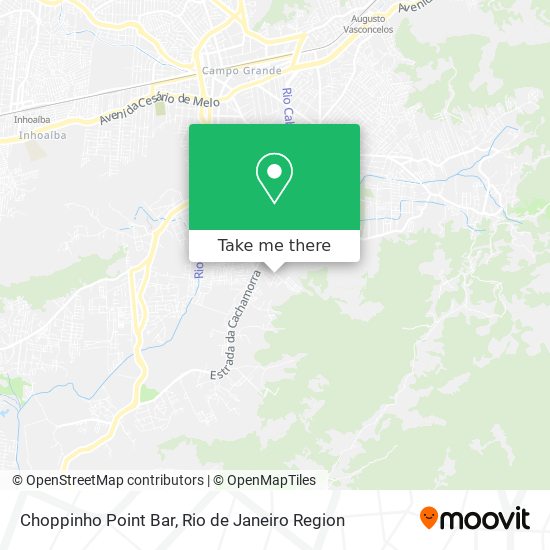 Choppinho Point Bar map