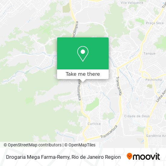 Mapa Drogaria Mega Farma-Remy