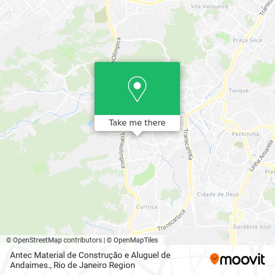 Antec Material de Construção e Aluguel de Andaimes. map