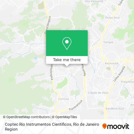 Coptec Rio Instrumentos Cientificos map