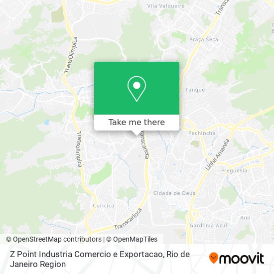 Mapa Z Point Industria Comercio e Exportacao