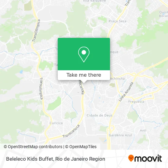 Beleleco Kids Buffet map