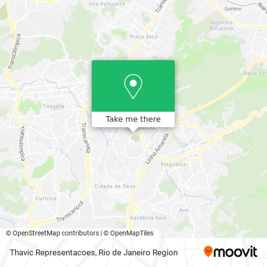Thavic Representacoes map