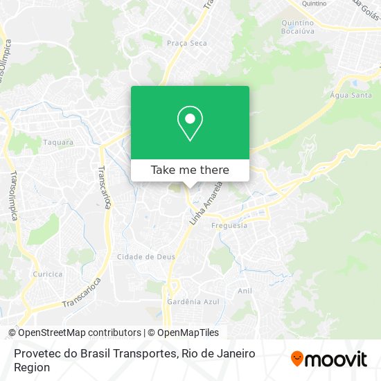 Provetec do Brasil Transportes map