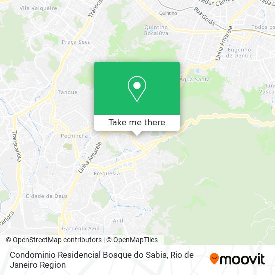 Mapa Condominio Residencial Bosque do Sabia