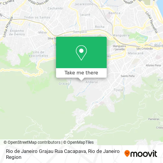 Rio de Janeiro Grajau Rua Cacapava map