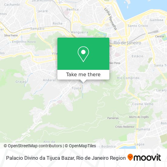 Palacio Divino da Tijuca Bazar map