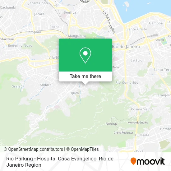 Rio Parking - Hospital Casa Evangélico map