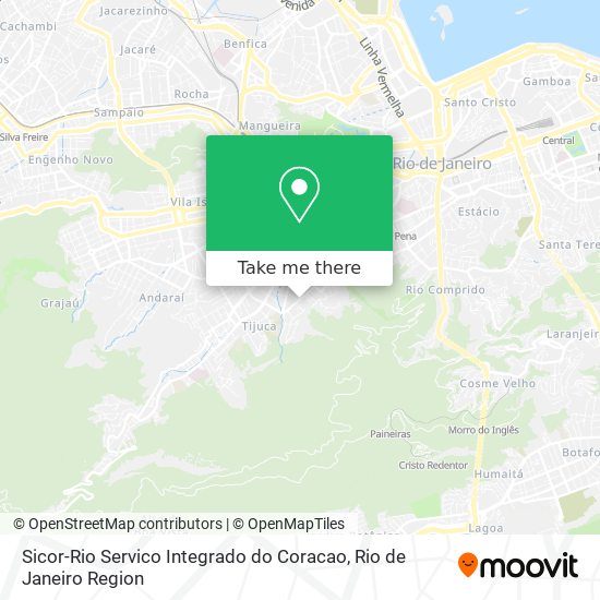 Sicor-Rio Servico Integrado do Coracao map