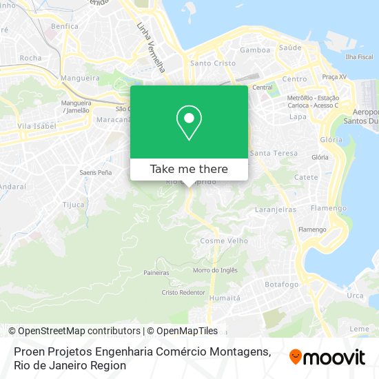 Proen Projetos Engenharia Comércio Montagens map