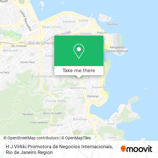 H J Virkki Promotora de Negocios Internacionais map