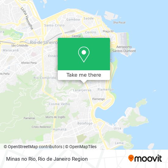 Mapa Minas no Rio